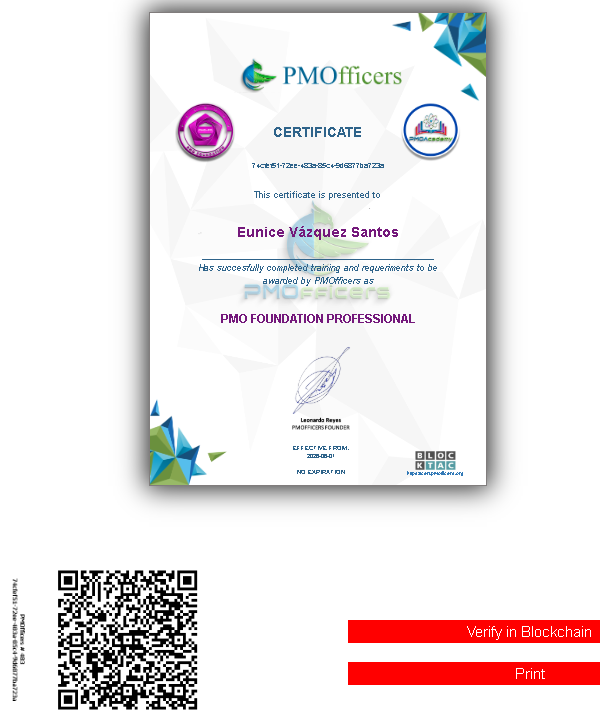Exemple de certificació · PMO-FO